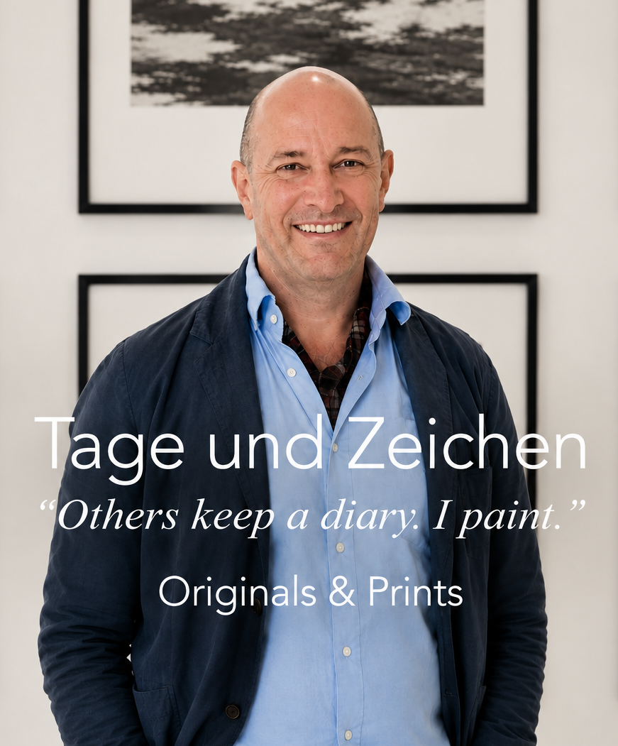 Gregor Stehle — Tage und Zeichen — Others keep a diary. I paint. — Originals & Prints, mobile banner