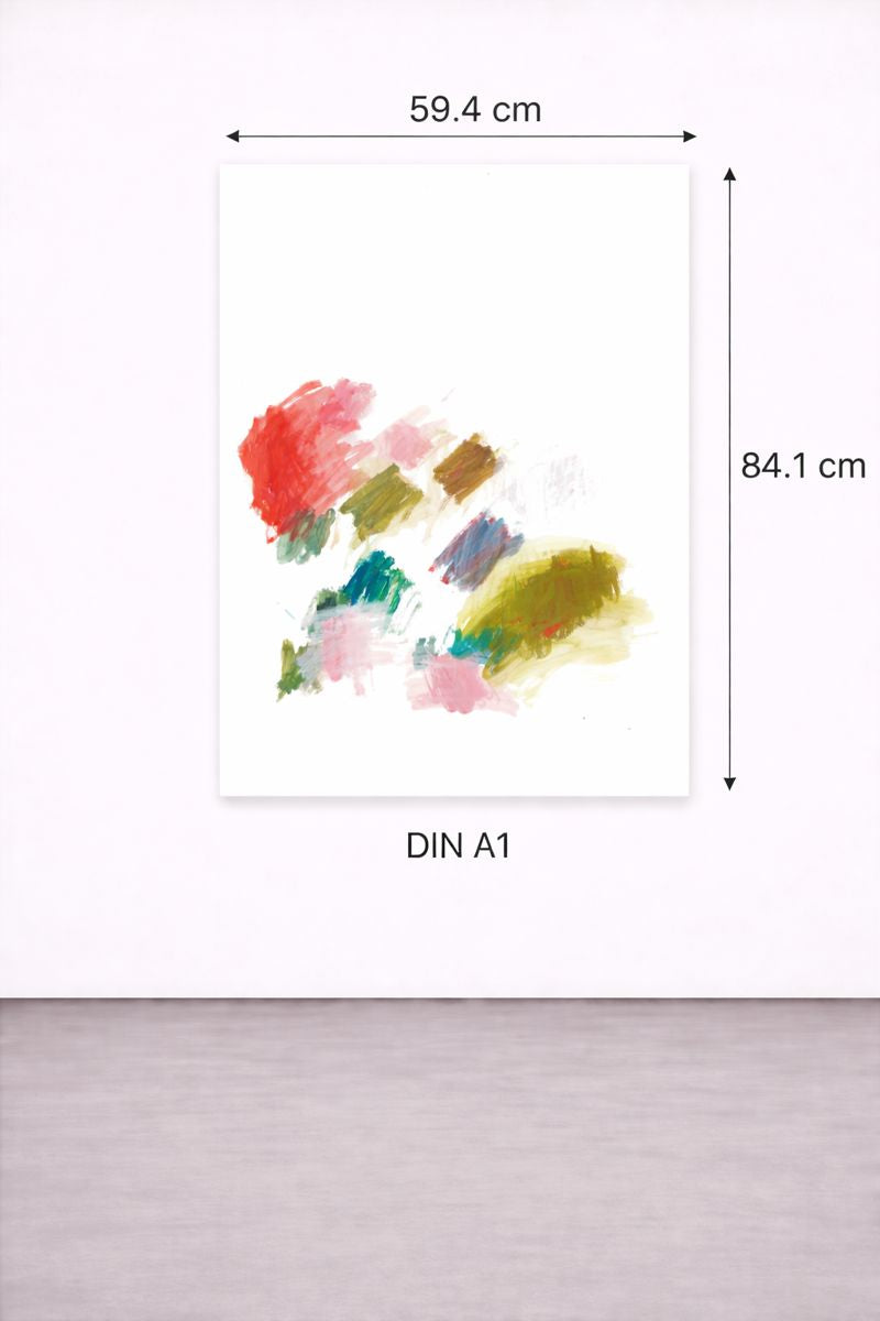 ohne Titel – Acrylfarbe auf Papier, 59,4×84,1 cm, Gregor Stehle (AV-PO-A1-019)