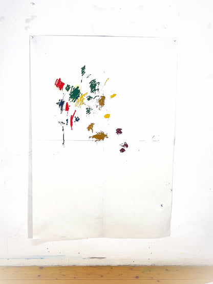 Großformatiges abstraktes Bild, minimalistische eduzierte Raumgestaltung, Kunst von Gregor Stehle