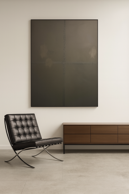 Großformatiges abstraktes Bild, minimalistische Raumgestaltung, Kunst von Gregor Stehle